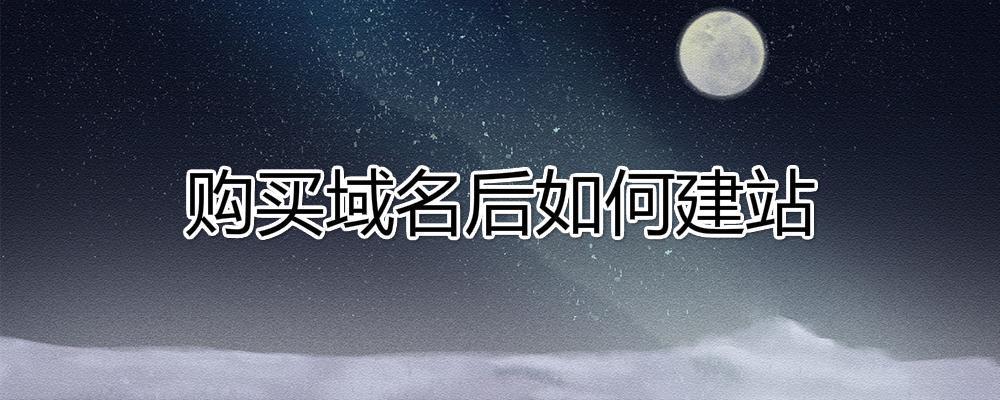 購買域名后如何建站？